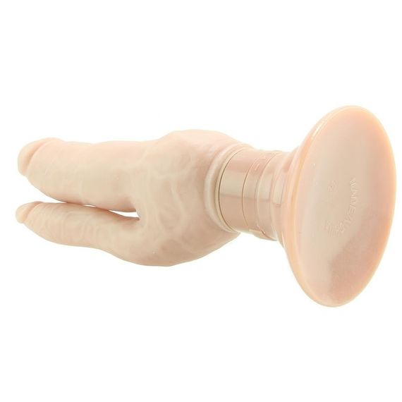 Вібратор реалістичний для подвійного проникнення Blush Dr. Skin Double Vibe бежевий Sex Aura | Зображення 3