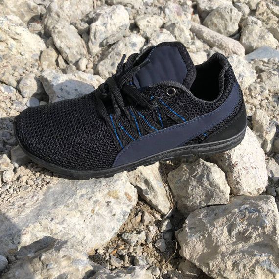 Спортивні кросівки чоловічі літні із сітки 40 розмір. Літні кросівки сітка. Модель 24112. Колір: чорний | Зображення 9