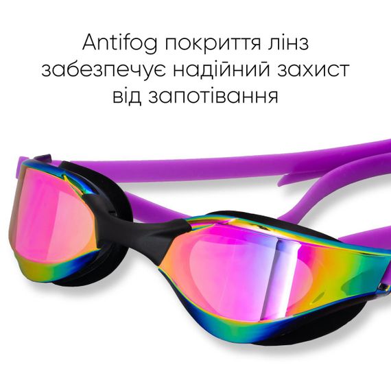 Очки для плавания Renvo Alat Pro Уни Anti-fog Фиолетовый OSFM (2SG610-0905) | Зображення 3