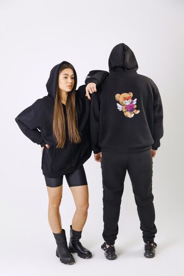 Зіп-Худі унісекс МА (01) Чорний | Зображення 2