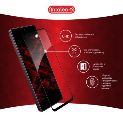 Стекло защитное Intaleo Full Glue Oppo A3x Black (1283126598784) | Зображення 3