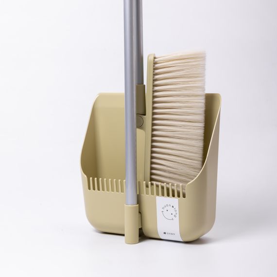 Набір віник і совок на довгій ручці для підлоги 25×24×100 см щітка віник для прибирання Зелений HP-45-15GR | Зображення 4