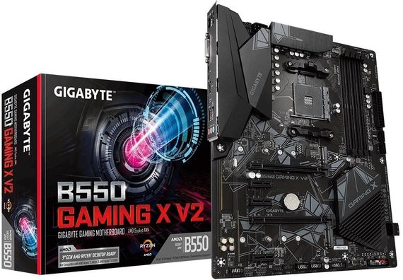 Материнская плата GIGABYTE B550 GAMING X V2 sAM4 B550 4xDDR4 HDMI DVI ATX B550_GAMING_X_V2 | Зображення 1