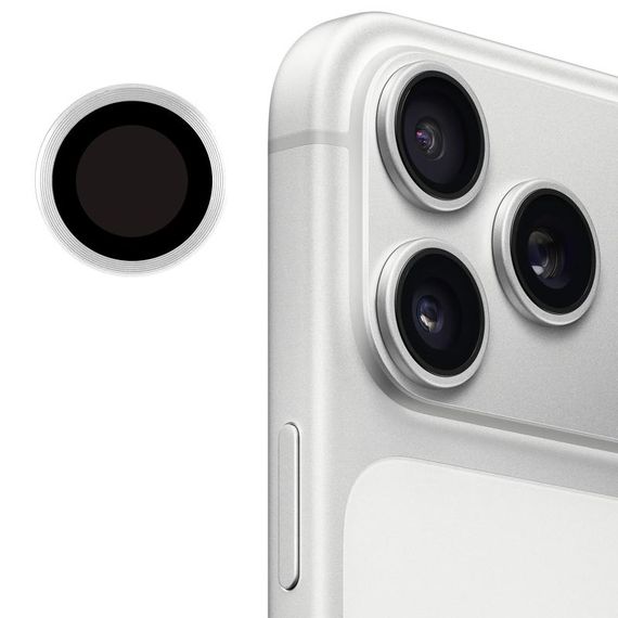 Захисне скло Metal Classic на камеру (у упак.) для Apple iPhone 17 Pro (6.3") / 17 Pro Max (6.9") Срібний / Silver | Зображення 4