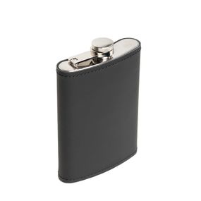 Фляга Skin and Skin 13х9х2 см 240 мл Чорна матова (FLblm)