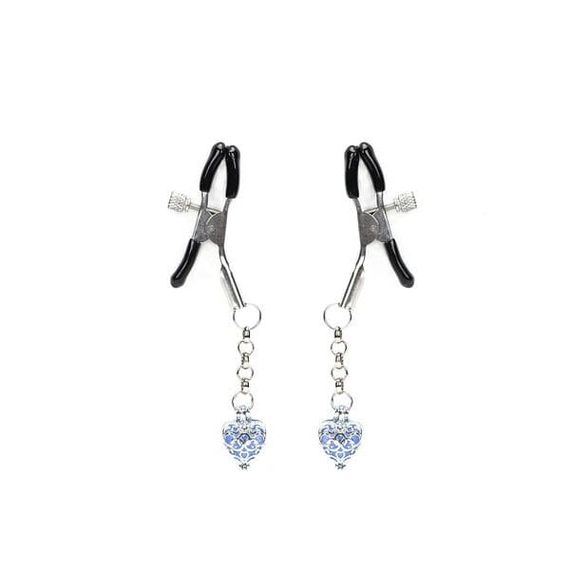 Затискачі для сосків Liebe Seele Glow-in-dark Nipple Clamps One Size Синій | Зображення 3