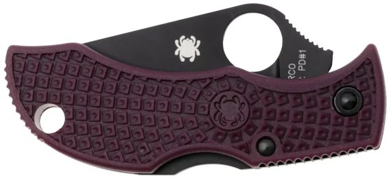 Ніж Spyderco Manbug Black Blade Micro-Melt PD1 FRN Burgundy | Зображення 3