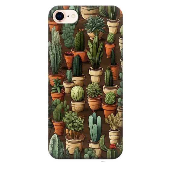 Чохол для iPhone 7 , iPhone 8 , iPhone SE 2 2020 , Iphone SE 3 2022 Чохол на замовлення Принт: Кактус