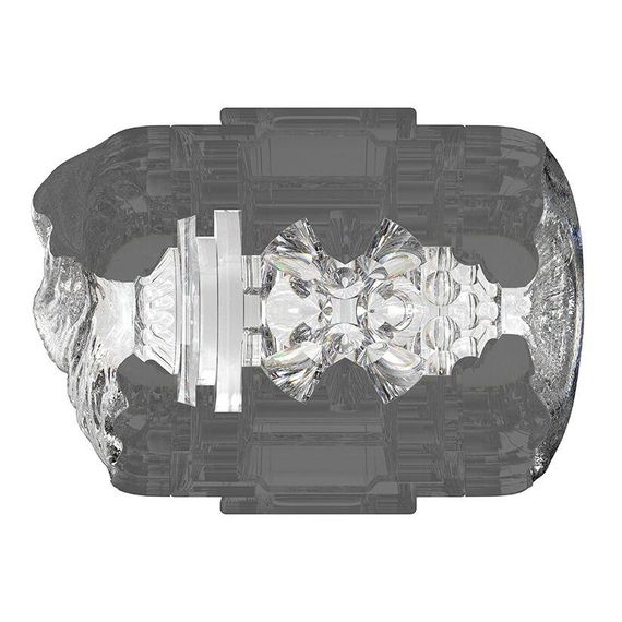 Двосторонній мастурбатор Fleshlight Quickshot Stoya, компактний, наскрізний, зі зліпка вульви та ануса порнозірки Sex Aura | Зображення 4