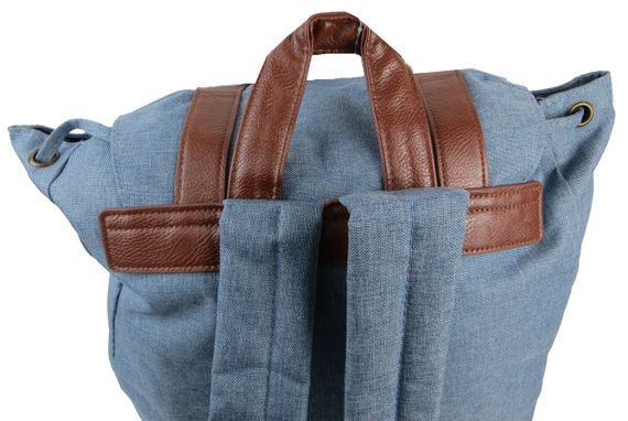 Рюкзак міський Retro-Ruscksack блакитний на 20л | Зображення 4