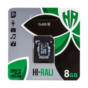 Карта Памяти Hi-Rali MicroSDHC 8gb UHS-1 10 Class & Adapter