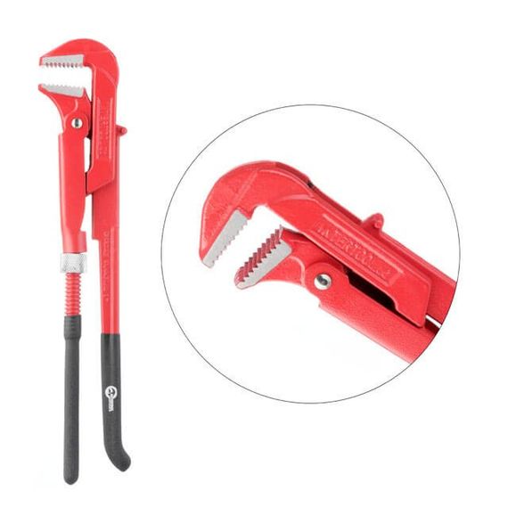 Ключ трубний 1.0", 90град. INTERTOOL HT-0187 | Зображення 1