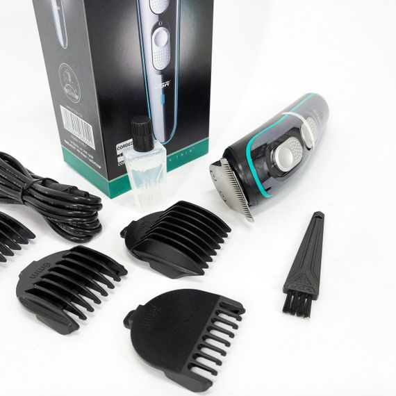 Машинка для стрижки волосся з мотором VGR V-055, Чоловічий тример для окантовки Тример скронь JH-95 | Зображення 1