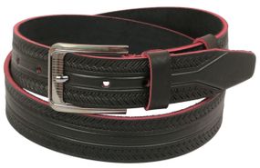 Ремень под джинсы Skipper коричневый 3,8 см