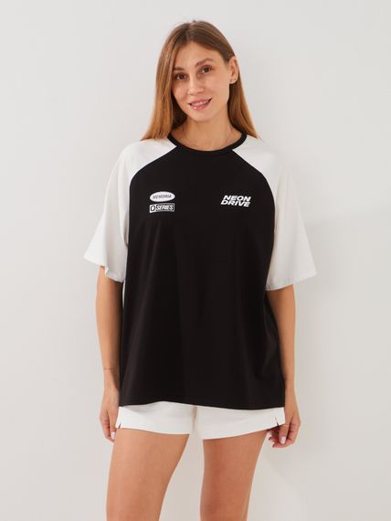 Футболка з принтом жіноча GENUA G01137-0019 3XL Чорний shop (2000999439322)