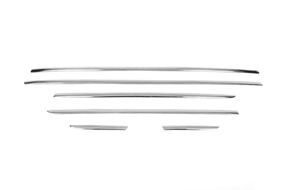 Накладки на молдинг V1 (6 шт, нерж) для Mercedes S-сlass W222 | Зображення 1