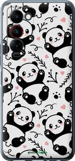 Чохол на Tecno Camon 18 Premier Панди "4318u-2652-2448"