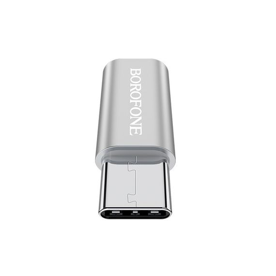 Перехідник Borofone BV4 MicroUSB to Type-C Срібний | Зображення 6
