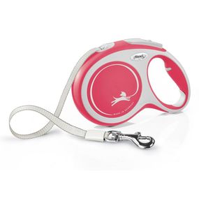 Рулетка Flexi New Comfort L, лента 8 м, красный