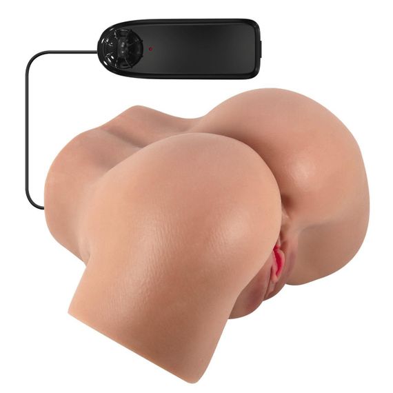 Мастурбатор вагіна анус CRAZY BULL Hailey, Vibration Double holes TPR ABS Sex Aura | Зображення 9