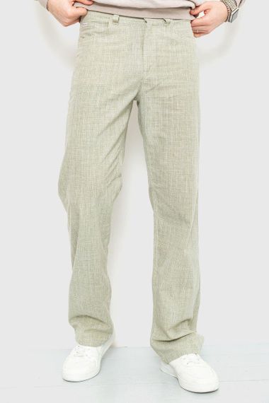 Брюки мужские классические  цвет оливковый 167R955