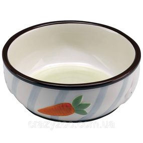 Керамічна миска для гризунів Ferplast PA 1089 Rabbit Bowl коричнева Ø 12.7 см 71089000
