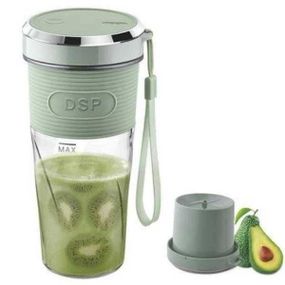 Портативний блендер USB для смузі та коктейлів шейкер 350мл 50Вт DPS KJ2087 Зелений