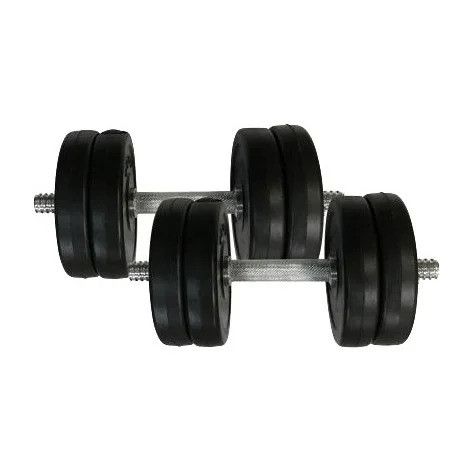 Гантели наборные композитные в пластиковой оболочке 2 шт по 11,5 кг Rock Pro-R NE-PL-R-011-2