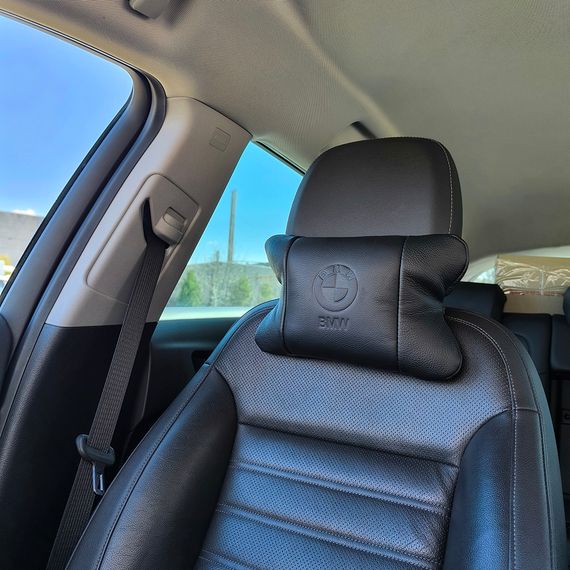Подушка для комфорта в авто BMW БМВ, Подушка под голову для поездок на подголовник в авто RD-66 | Зображення 2