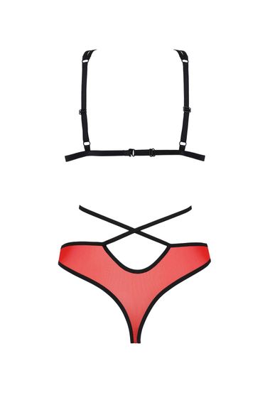 Комплект Passion PEONIA SET Красно-черный 2XL/3XL | Зображення 3