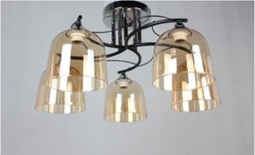 Классическая люстра LK-726S/5 E27 BK+CH
