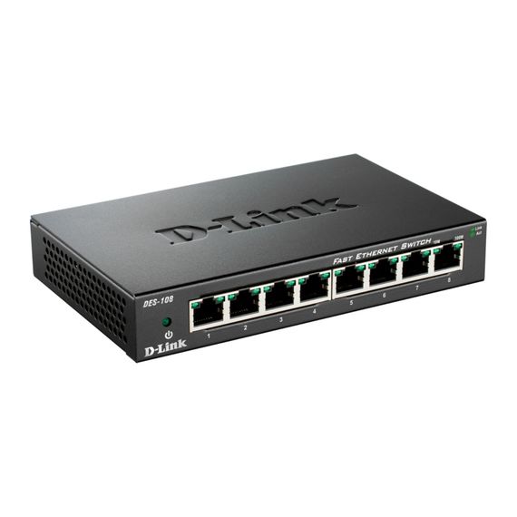 Комутатор мережевий D-Link DES-108 | Зображення 2