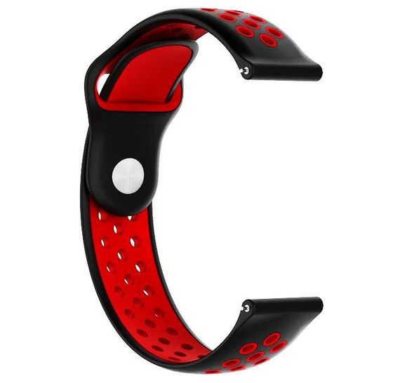 Спортивний ремінець Primo Perfor Sport для годинника Samsung Gear S2 Classic SM-R372 / R735 - Black&Red | Зображення 3