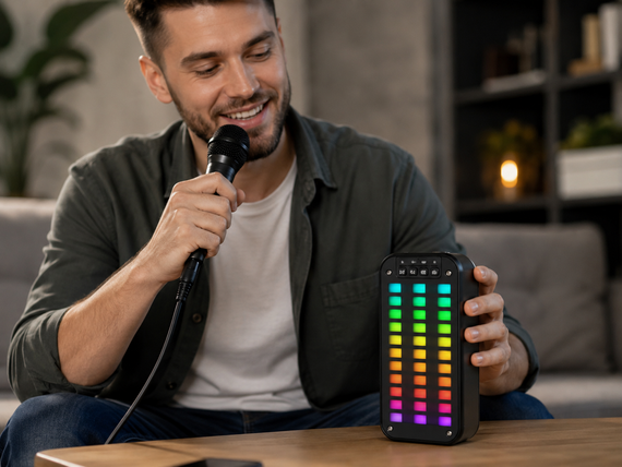 Колонка Bluetooth GTS-1872 Sea V / Акустика с Bluetooth / Музыкальная колонка с RGB подсветкой | Зображення 2