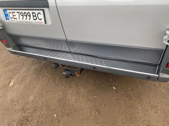 Накладка на задний бампер (нерж) для Peugeot Boxer 2006-2024 и | Зображення 2