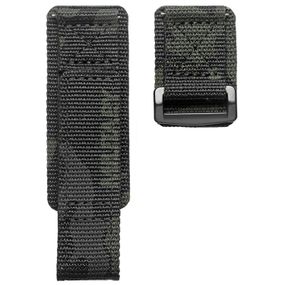 Ремінець для годинника Hemsut HS131 Military nylon Velcro Camo Black 22 mm