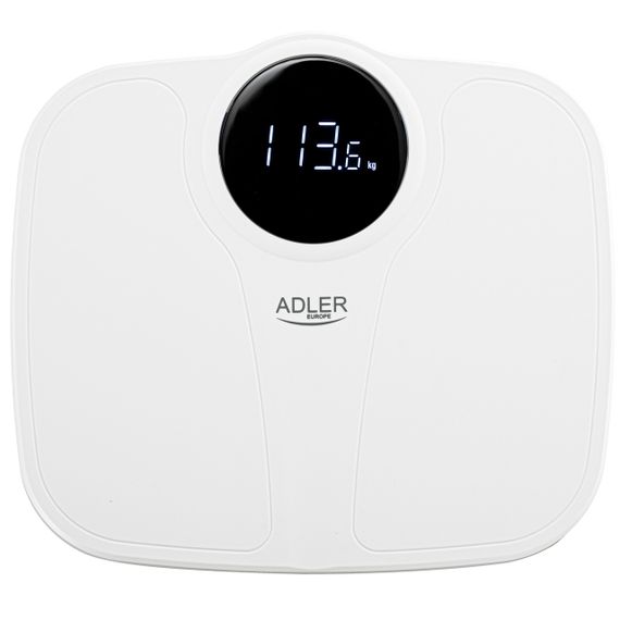 Ваги підлогові електронні Adler AD 8172 білі до 180 кг з високою точністю