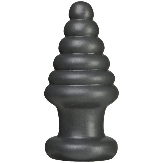 Анальна пробка для фістингу Doc Johnson American Bombshell Destroyer Gun Metal, діаметр 10,7 см sexstyle