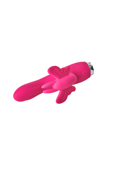 Вібратор кролик у вигляді Метелики Dream Toys Flirts Butterfly, рожевий, 17 см х 3 см Sex Aura | Зображення 5
