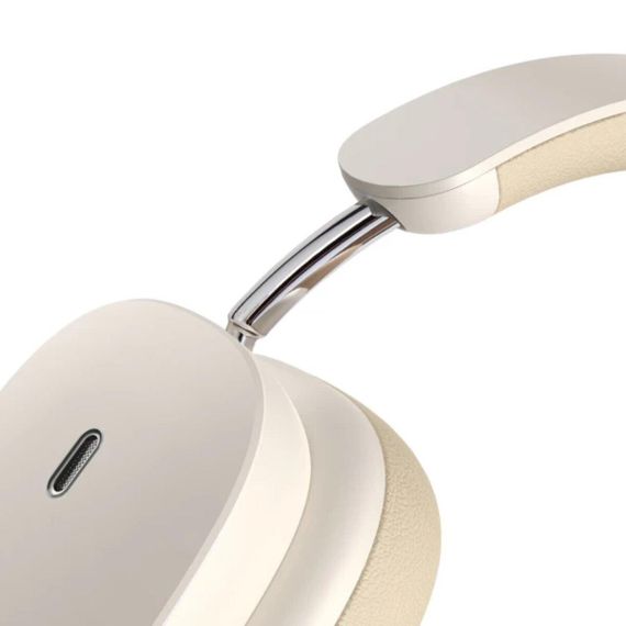 Бездротові навушники Baseus Bowie H1 Noise-Cancelling Wireless Headphones Rice White | Зображення 3