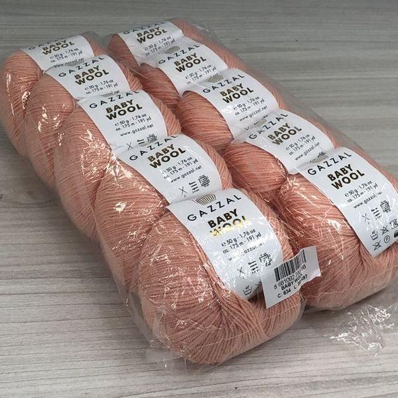 Пряжа Gazzal – Baby Wool колір 834 | Зображення 2