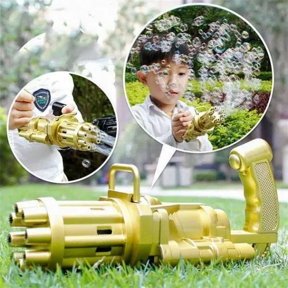 Пулемет автомат для мыльных пузырей BUBBLE GUN BLASTER |Машинка для пузырей |Пистолет с бульбашками |Пузырятор | Зображення 7