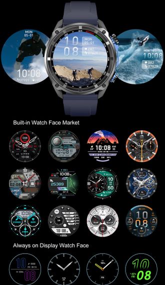 Smart Navigation Pro Steel Black с GPS, 3 ремешка | Зображення 5
