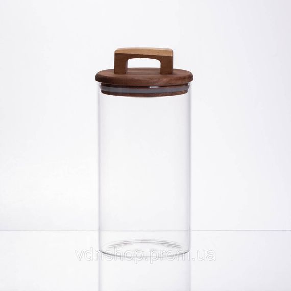 Банка для сипучих продуктів з бамбуковою кришкою 1.2 л 64486-67 | Зображення 2