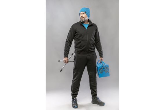 Куртка спортивна, робоча Hoegert BREND HT5K438-2XL 65% бавовна, 35% поліестер чорна, 2XL (56) | Зображення 3