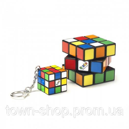 Набор головоломок 3х3 Rubik's Классическая Упаковка - Кубик и мини-кубик (с кольцом) | Зображення 1