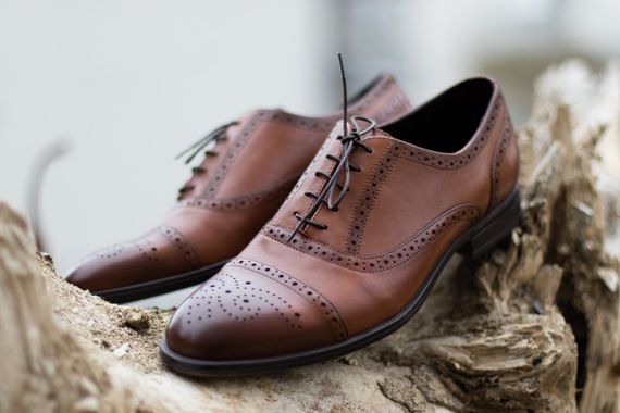 Шикарные броги рыжего цвета 40  размер | Зображення 1