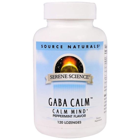 ГАМК з ароматом м'яти (GABA Calm), Source Naturals, 120 таблеток