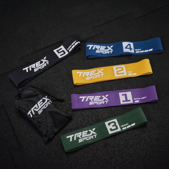 Набор резинок для фитнеса Trex Sport TX-033PRA 2,5-25кг set A | Зображення 3