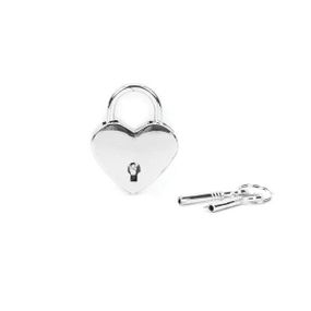 Замочок Liebe Seele Heart Shape Padlock Silver (2 шт.) sexstyle